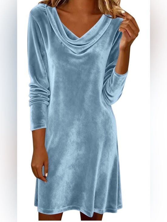 Dresses & Skirts - ✨👗 Velvet Sequin Dress – Luxe Holiday Glam 👗✨💙